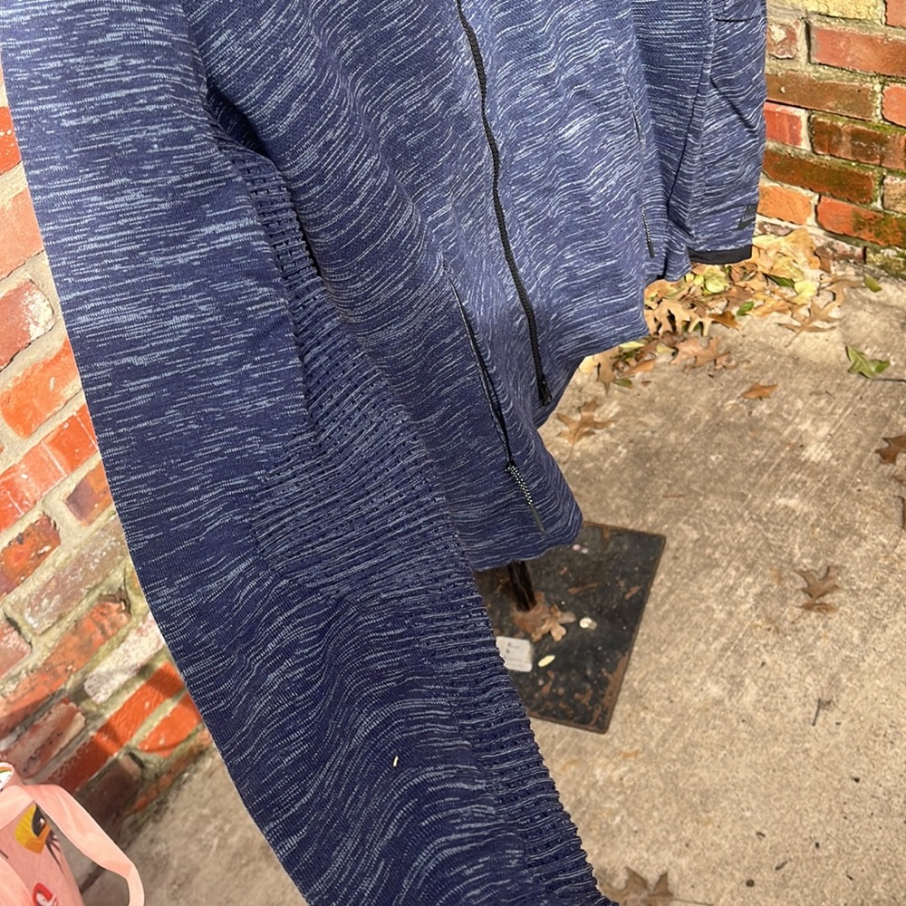 Nike Mens Blue Tech knit bomber Jacket size XL - Picture 3 of 6